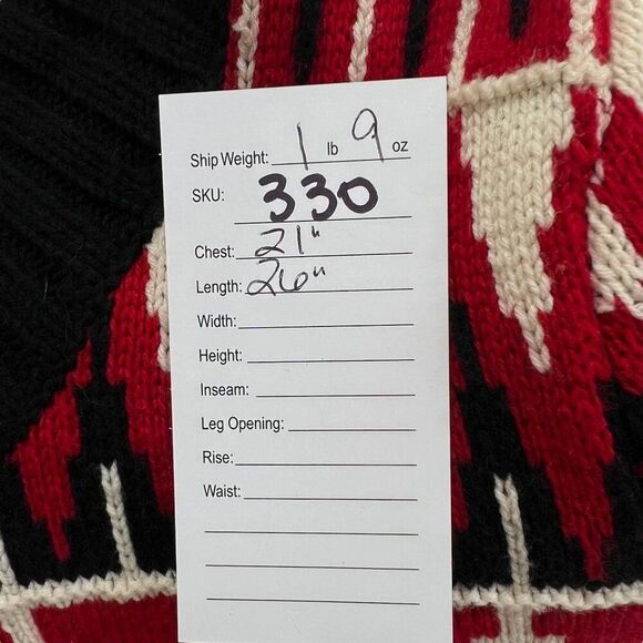 Lauren Ralph Lauren Fair Isle Pattern Cowl Neck Thick Knit Wool Blend Sweater Si - Picture 5 of 5